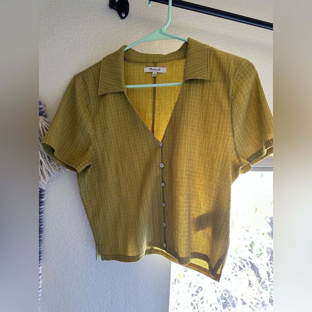 Madewell Mustard Button-Down Women's Shirt